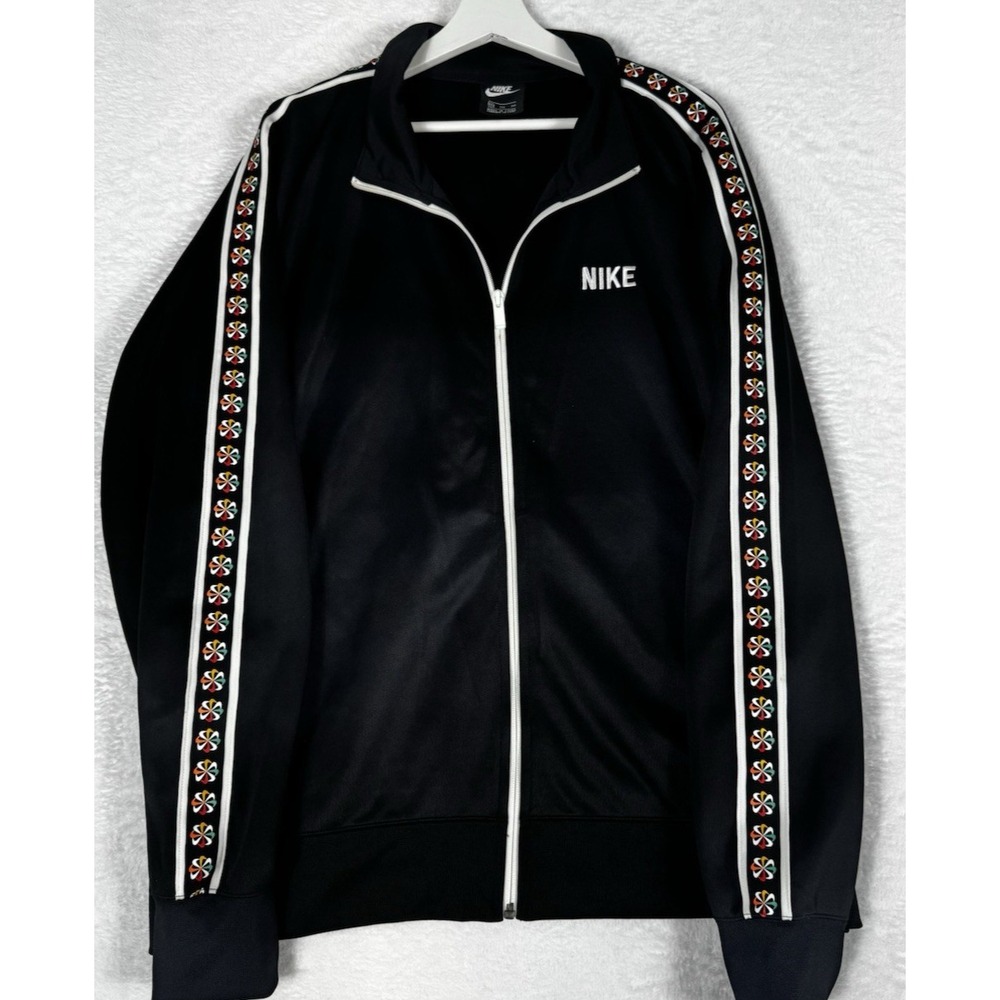 Nike Sportswear Taped Pinwheel Track Jacket Mens size XXL Black CQ7192-010